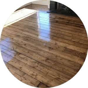 Pine Floor Sanding & Staining